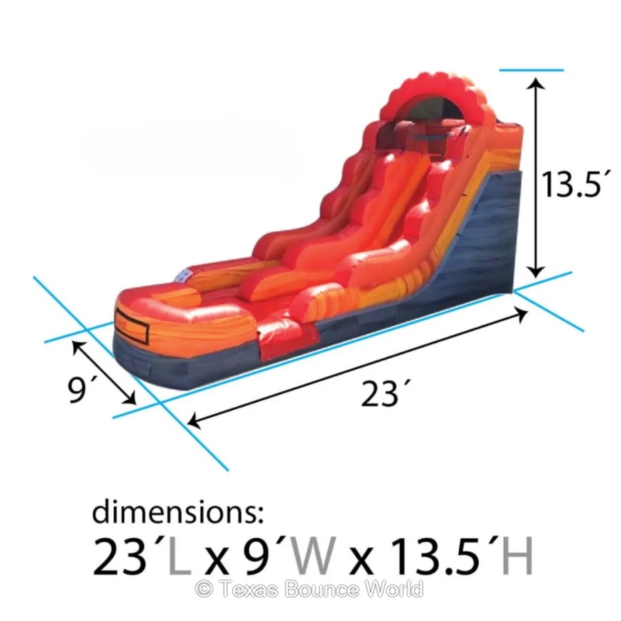 Volcano Inflatable Slide - Bounce House Rental in The Woodlands TX ...